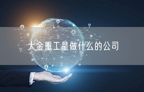 大金重工是做什么的公司