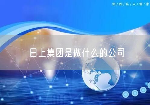 日上集团是做什么的公司