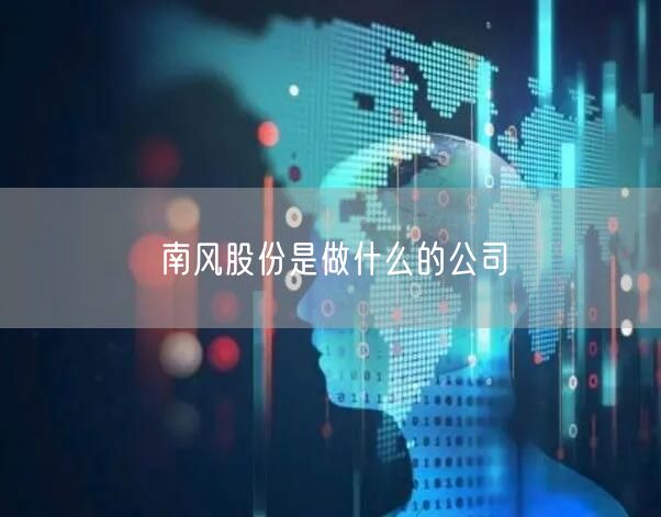 南风股份是做什么的公司