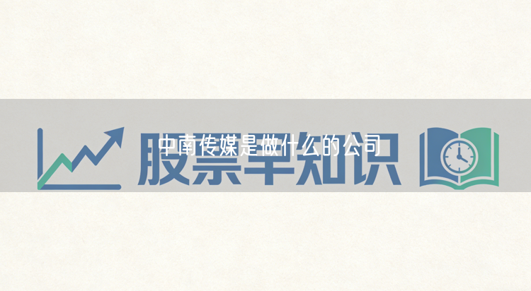 中南传媒是做什么的公司