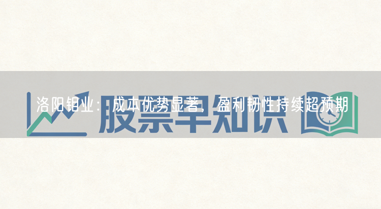 洛阳钼业：成本优势显著，盈利韧性持续超预期