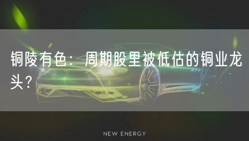 铜陵有色：周期股里被低估的铜业龙头？