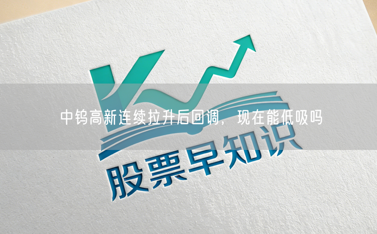 中钨高新连续拉升后回调，现在能低吸吗