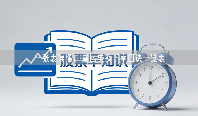 一张表读懂：量比与换手率口诀一览表