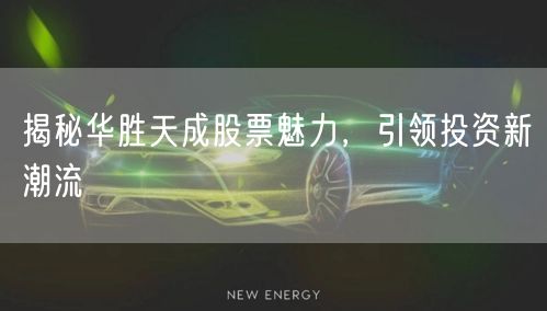 揭秘华胜天成股票魅力，引领投资新潮流
